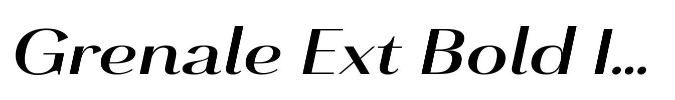 Grenale Ext Bold Italic